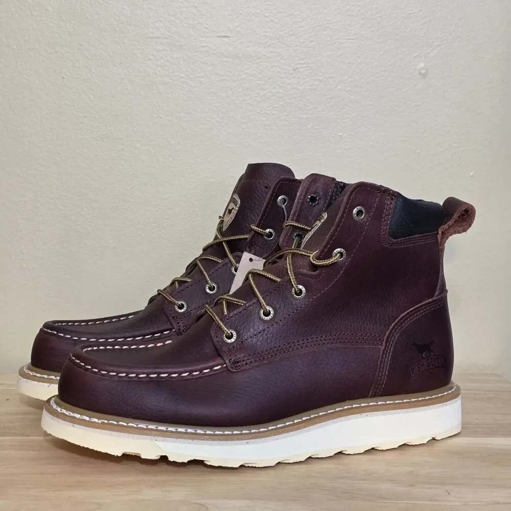Irish Setter Ashby Moc Soft Toe Leather Work Boots Brown 83605 Men's Size 9.5 D